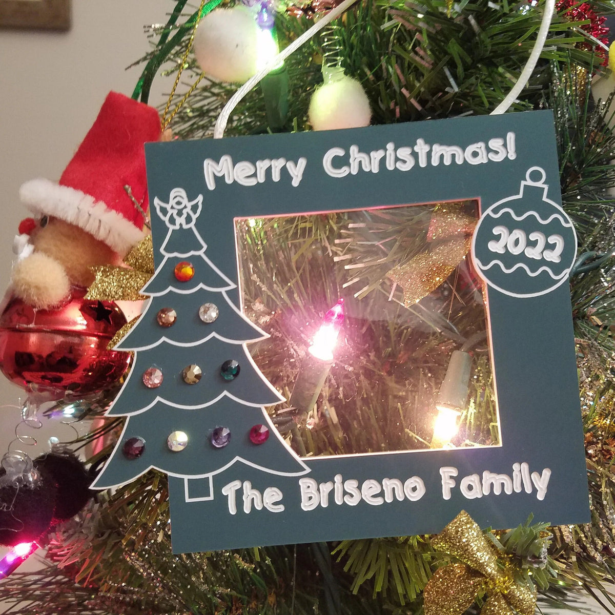 Personalized Christmas Photo Ornament – Family Keepsake
