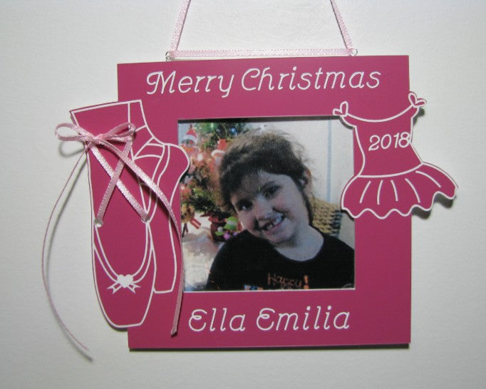 Personalized Ballerina Photo Ornament - Ballet Keepsake Gift