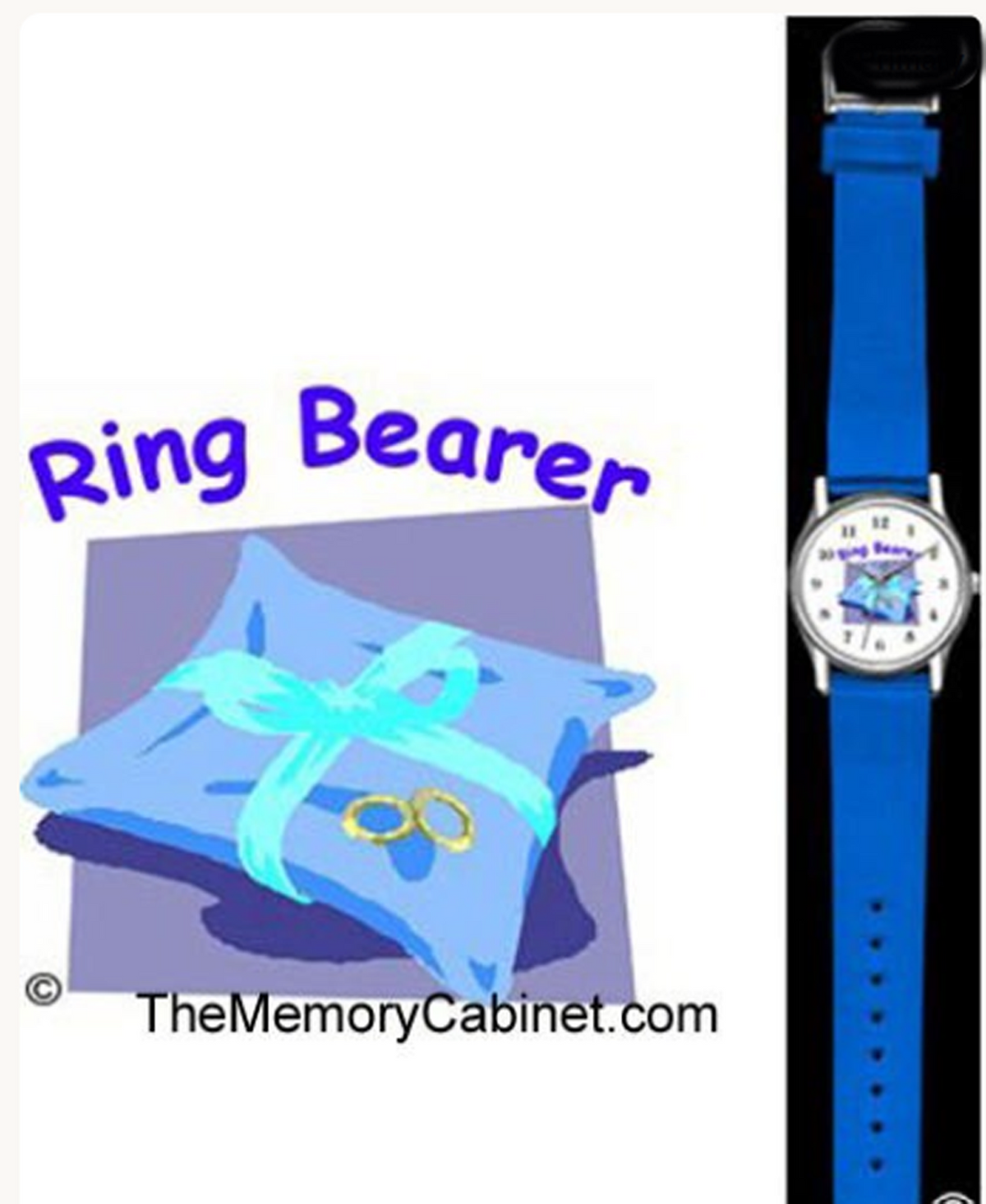 Personalized Ring Bearer Watch – Engraved Wedding Party Gift