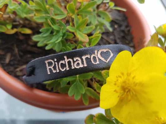 Personalized Braided Leather Bracelet – Extra Large