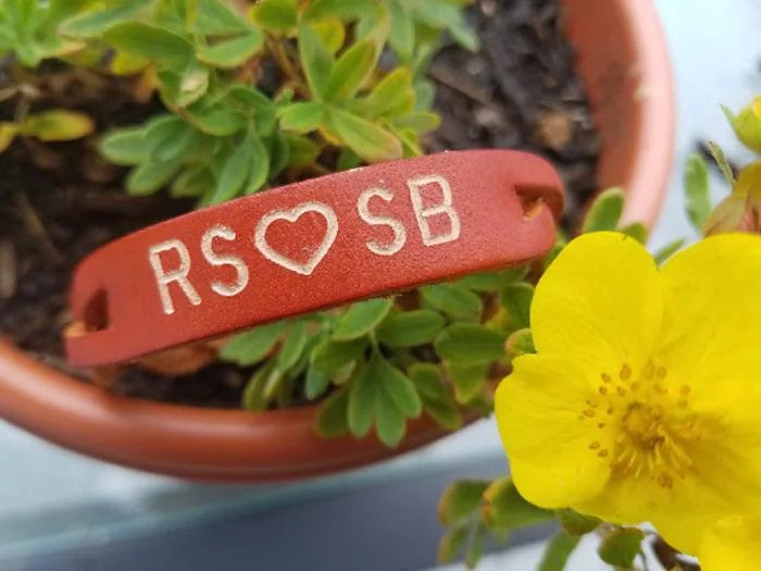 Personalized Braided Leather Bracelet – Extra Large