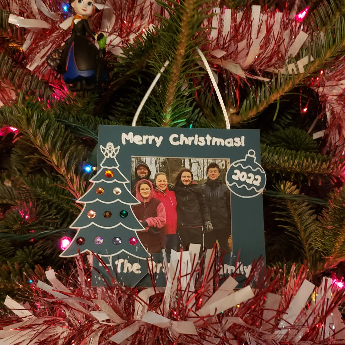 Personalized Christmas Photo Ornament – Family Keepsake